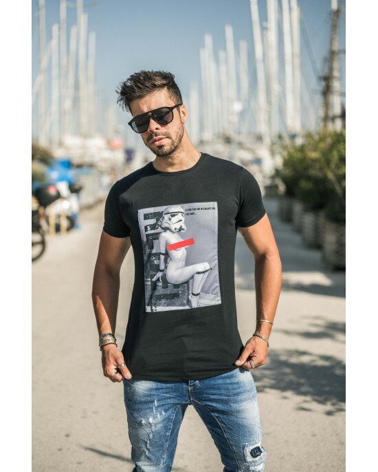 T-Shirt Rebel μαύρο T-Shirt Rebel μαύρο