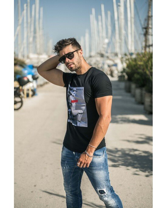 T-Shirt Rebel μαύρο T-Shirt Rebel μαύρο