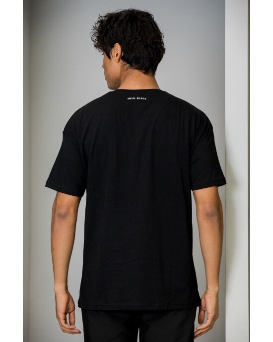 T-shirt Twin Black Μαύρο