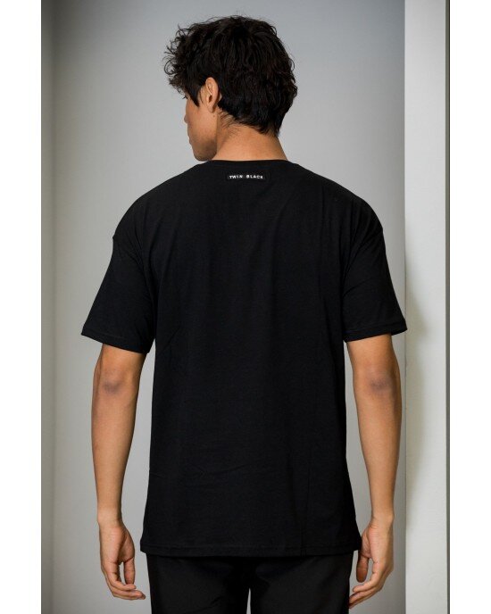 T-shirt Twin Black Μαύρο T-shirt Twin Black Μαύρο