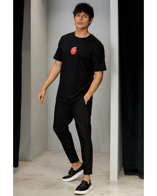 T-shirt Twin Black Μαύρο T-shirt Twin Black Μαύρο
