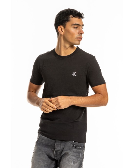T-shirt Calvin Klein μαύρο ΚΟΝΤΟΜΑΝΙΚΕΣ