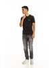 T-shirt Calvin Klein μαύρο ΚΟΝΤΟΜΑΝΙΚΕΣ