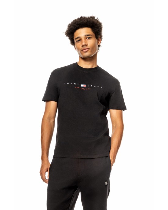 T-shirt Tommy Jeans μαύρη ΚΟΝΤΟΜΑΝΙΚΕΣ