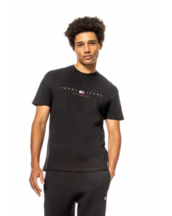 T-shirt Tommy Jeans μαύρη ΚΟΝΤΟΜΑΝΙΚΕΣ