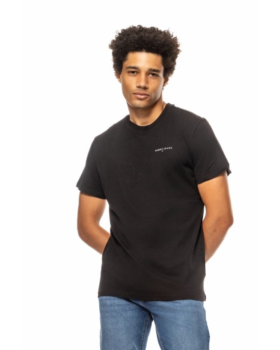 T-shirt Tommy Jeans μαύρο ΚΟΝΤΟΜΑΝΙΚΕΣ