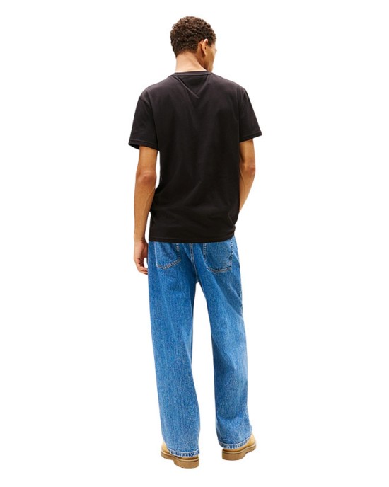 T-shirt Tommy Jeans μαύρο ΚΟΝΤΟΜΑΝΙΚΕΣ