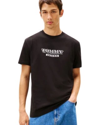 T-shirt Tommy Jeans μαύρο
