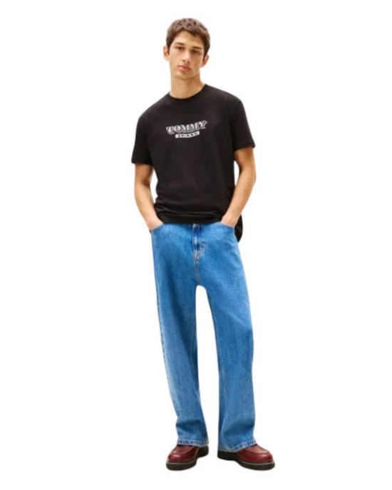 T-shirt Tommy Jeans μαύρο ΚΟΝΤΟΜΑΝΙΚΕΣ