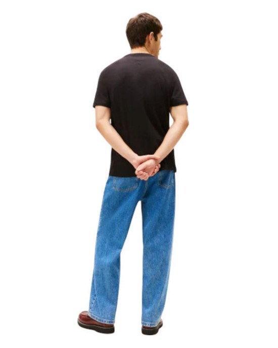 T-shirt Tommy Jeans μαύρο ΚΟΝΤΟΜΑΝΙΚΕΣ