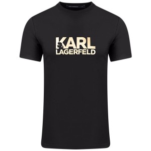 T-shirt Karl Lagerfeld μαύρο