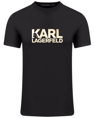 T-shirt Karl Lagerfeld μαύρο
