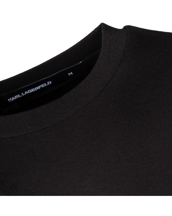 T-shirt Karl Lagerfeld μαύρο ΚΟΝΤΟΜΑΝΙΚΕΣ