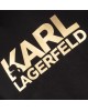 T-shirt Karl Lagerfeld μαύρο ΚΟΝΤΟΜΑΝΙΚΕΣ