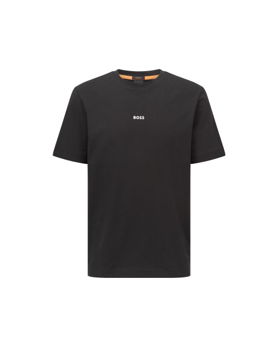 T-Shirt Boss μαύρο ΚΟΝΤΟΜΑΝΙΚΕΣ