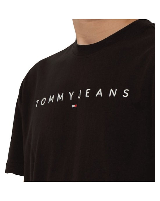 T-shirt Tommy Jeans μαύρο ΚΟΝΤΟΜΑΝΙΚΕΣ