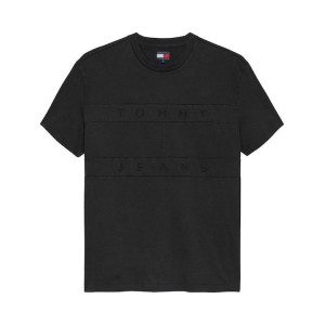 T-shirt Tommy Jeans μαύρο