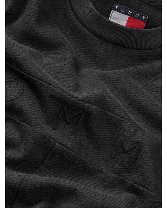 T-shirt Tommy Jeans μαύρο ΚΟΝΤΟΜΑΝΙΚΕΣ