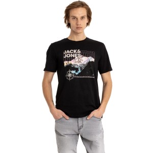 T-shirt Jack n Jones μαύρο T-shirt Jack n Jones μαύρο