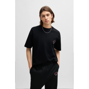 T-Shirt Hugo μαύρο
