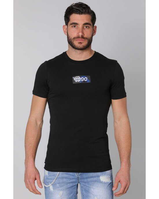 T-shirt Jack n Jones μαύρο