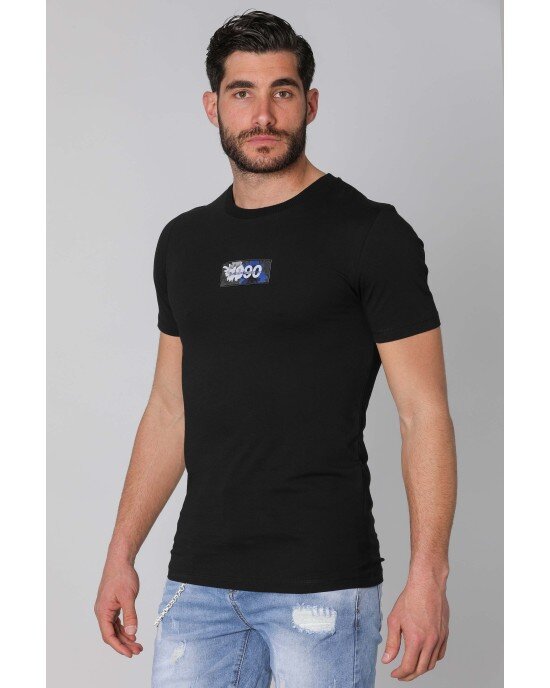 T-shirt Jack n Jones μαύρο