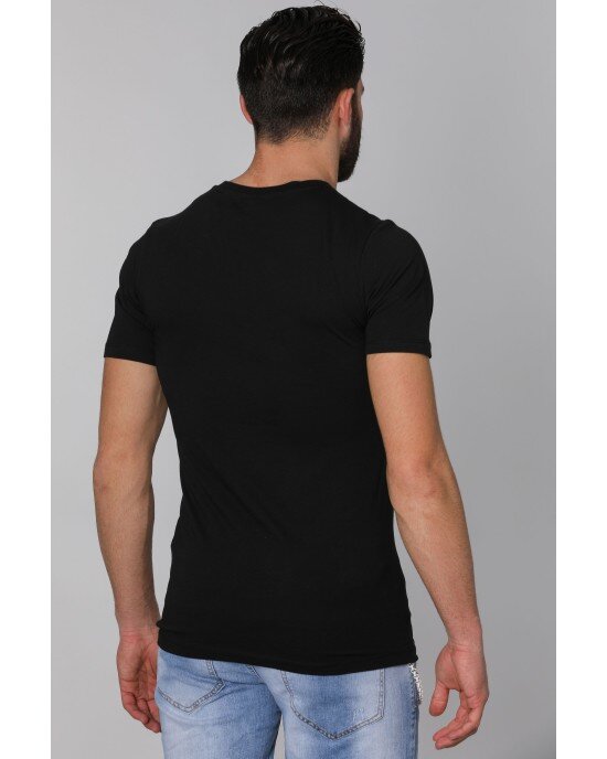 T-shirt Jack n Jones μαύρο
