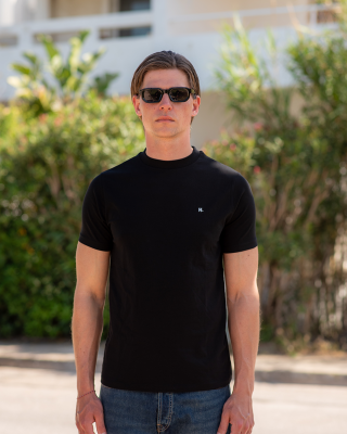 T-shirt Karl Lagerfeld μαύρο