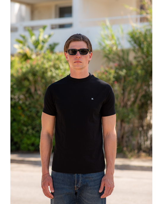 T-shirt Karl Lagerfeld μαύρο ΚΟΝΤΟΜΑΝΙΚΕΣ