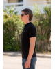 T-shirt Karl Lagerfeld μαύρο ΚΟΝΤΟΜΑΝΙΚΕΣ