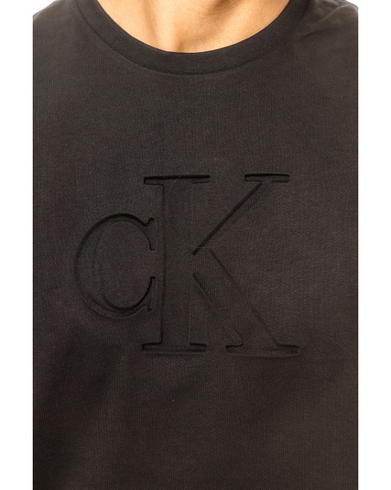 T-shirt Calvin Klein μαύρο ΚΟΝΤΟΜΑΝΙΚΕΣ