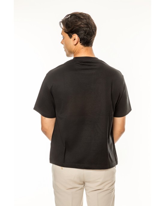T-shirt Calvin Klein μαύρο ΚΟΝΤΟΜΑΝΙΚΕΣ