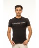 T-shirt Calvin Klein μαύρο ΚΟΝΤΟΜΑΝΙΚΕΣ