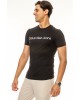 T-shirt Calvin Klein μαύρο ΚΟΝΤΟΜΑΝΙΚΕΣ