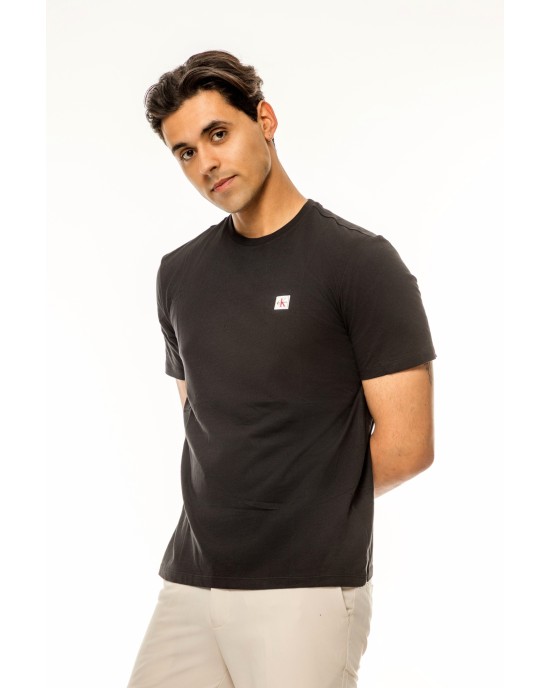 T-shirt Calvin Klein μαύρο ΚΟΝΤΟΜΑΝΙΚΕΣ