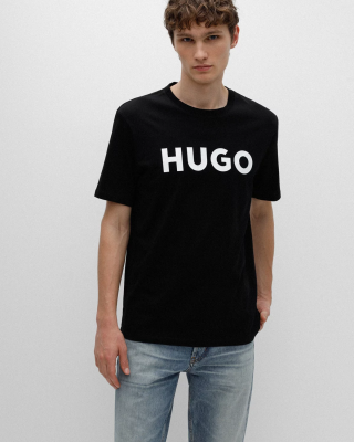T-Shirt Hugo μαύρο