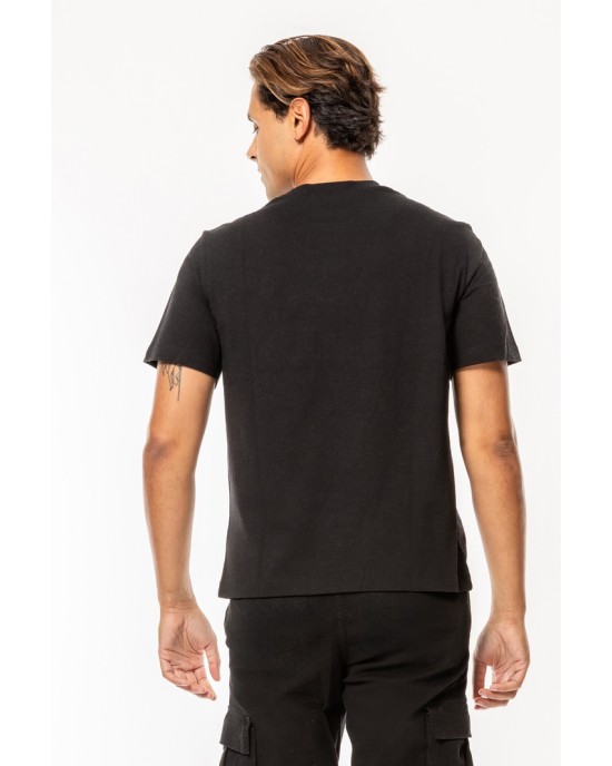 T-shirt Calvin Klein μαύρο ΚΟΝΤΟΜΑΝΙΚΕΣ