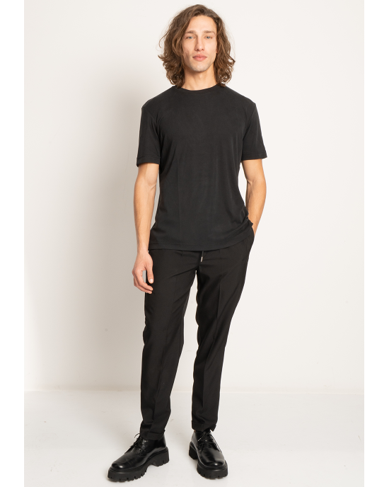 T-shirt Vittorio μαύρο ΚΟΝΤΟΜΑΝΙΚΕΣ