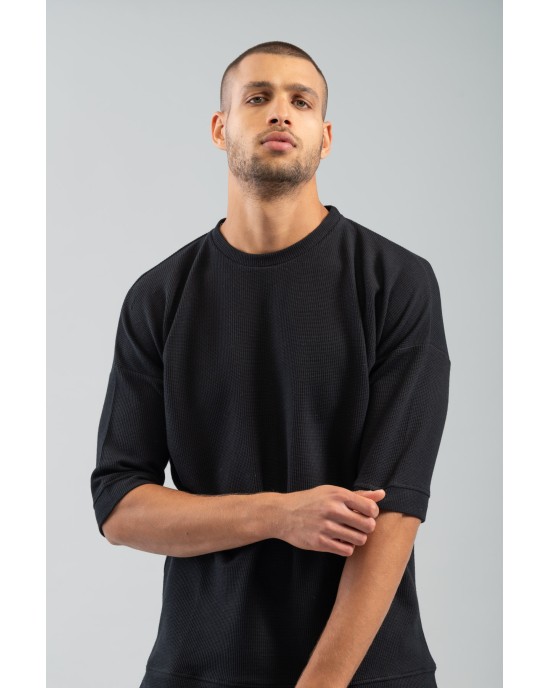 T-shirt Vittorio μαύρο ΚΟΝΤΟΜΑΝΙΚΕΣ