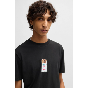 T-Shirt Hugo μαύρο