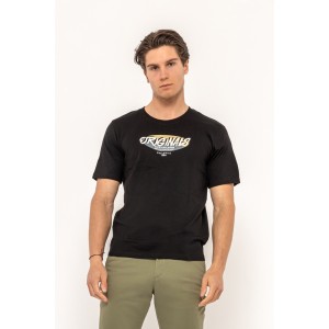 T-shirt Jack n Jones μαύρο