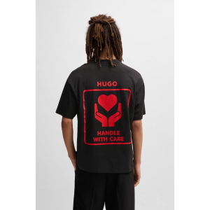 T-Shirt Hugo μαύρο