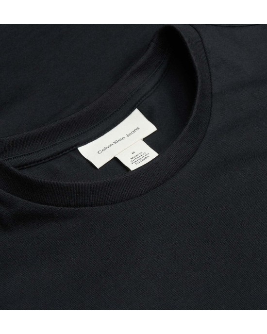 T-shirt Calvin Klein μαύρο ΚΟΝΤΟΜΑΝΙΚΕΣ