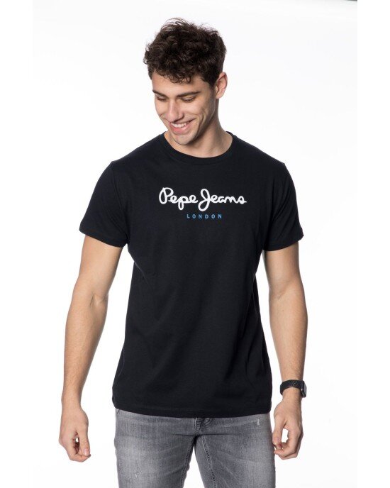 T-shirt Pepe Jeans μαύρο