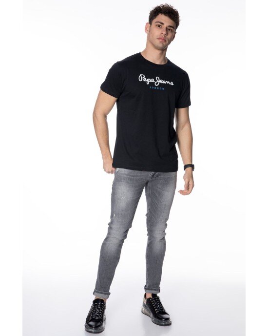 T-shirt Pepe Jeans μαύρο