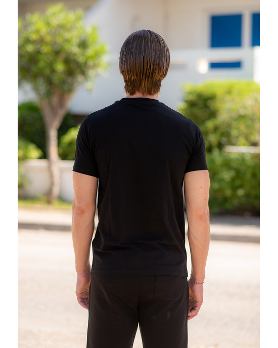T-shirt Karl Lagerfeld μαύρο ΚΟΝΤΟΜΑΝΙΚΕΣ