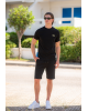 T-shirt Karl Lagerfeld μαύρο ΚΟΝΤΟΜΑΝΙΚΕΣ