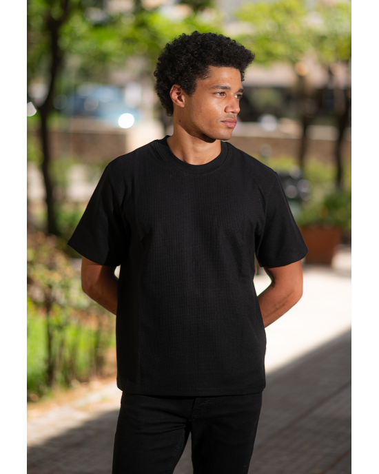 T-shirt Jack n Jones μαύρο ΚΟΝΤΟΜΑΝΙΚΕΣ