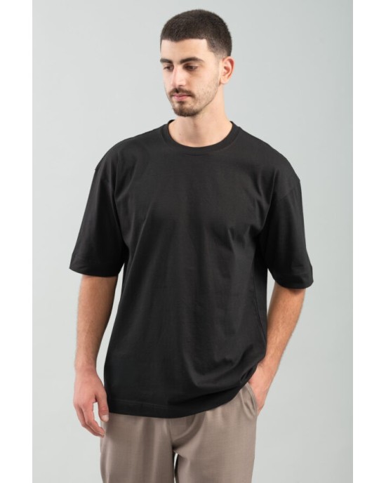 T-shirt Vittorio μαύρο ΚΟΝΤΟΜΑΝΙΚΕΣ