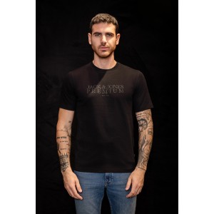 T-shirt Jack n Jones μαύρο